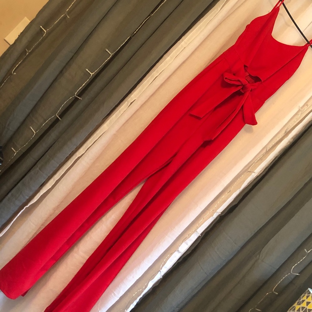 Red jumpsuit